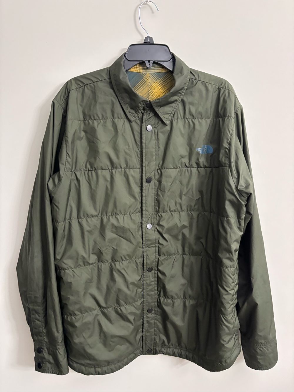 The North Face Men's Reversible Olive Green Insulated Jacket